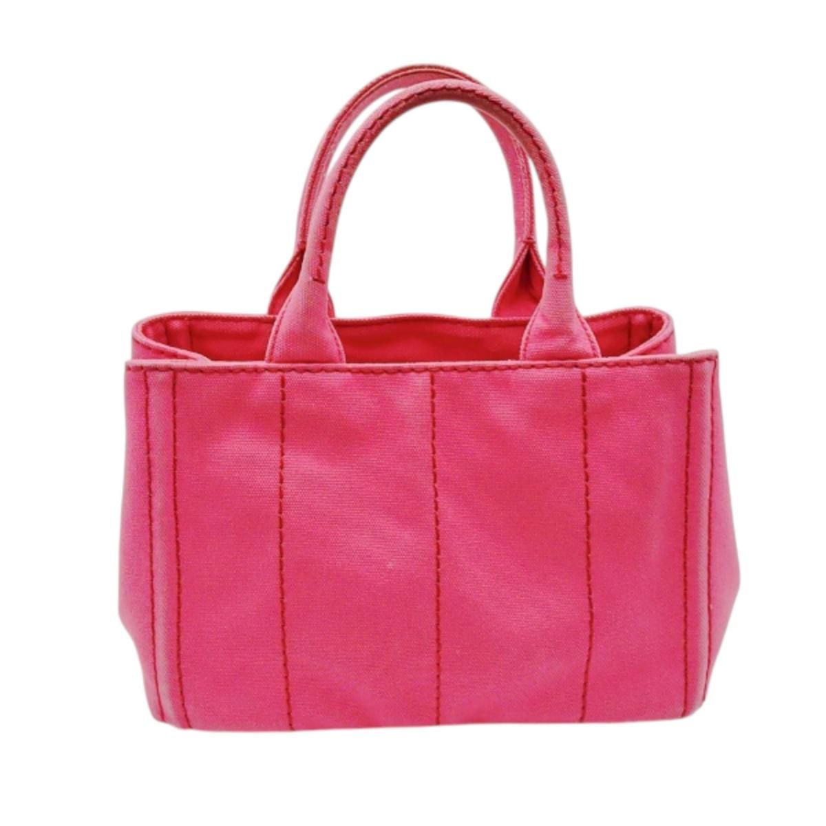 Prada 1 Bg439 Canapa Handbag Mini Tote Bag Pink — view 3