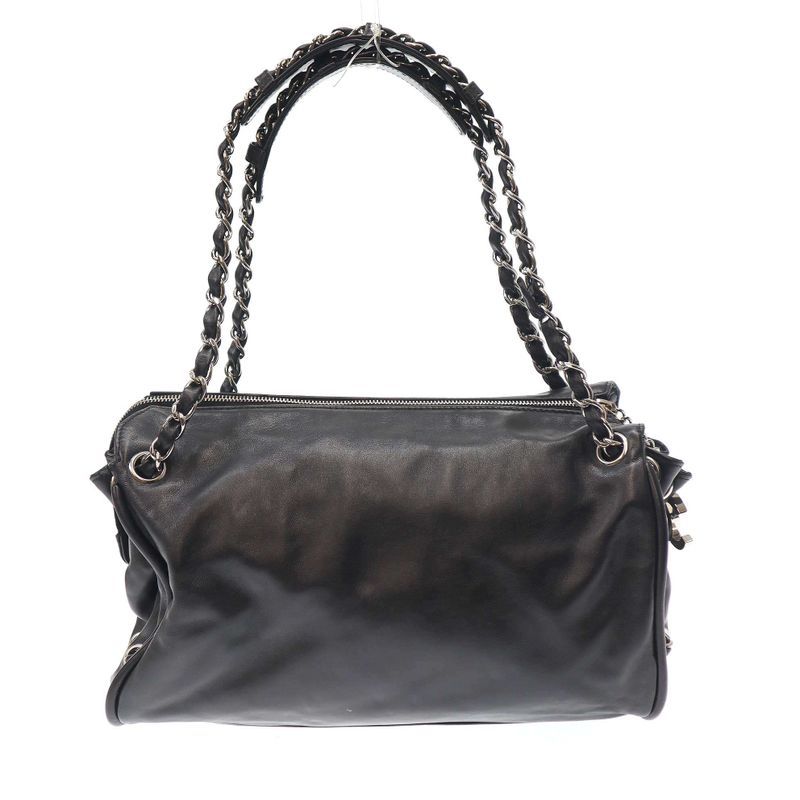 Chanel 2007 Coco Charm Shoulder Bag Lambskin Black — view 2