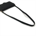 Hermes Dobris Suede 2-Way Shoulder Clutch Black — view 7
