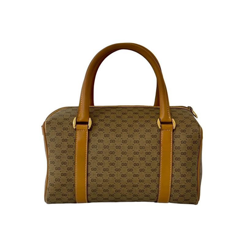 Gucci Vintage Micro GG Logo Leather Handbag Mini