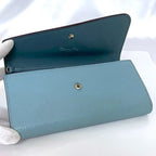 Christian Dior Foldable Long Wallet Light Blue — view 6