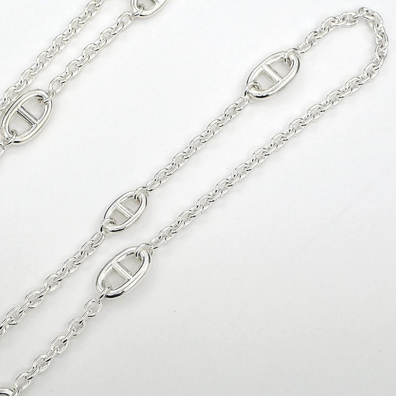 Hermes Necklace Chaine D'ancre Farande 160 AG 925 SV Silver Jewelry — view 8