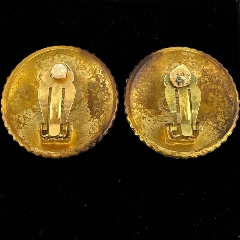 Chanel Vintage Large Earrings Circle — view 4