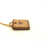 Hermes Necklace As de Coeur PM Metal Brown — view 6