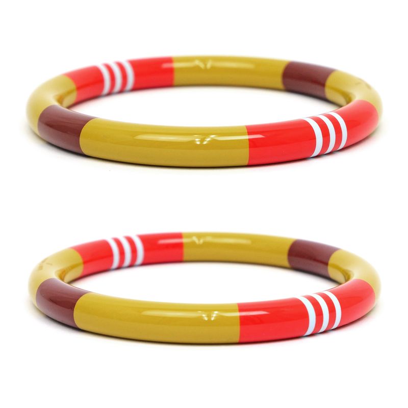 Hermes Bangle H Equipe Mustard Series S Accessories — view 5