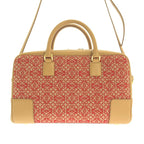 Loewe Amazona 28 Anagram Jacquard 2-Way Shoulder Bag Beige Red — view 5