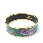 Hermes Bracelet Emile GM Metal Enamel Green Purple Gold Hardware Accessories — view 3