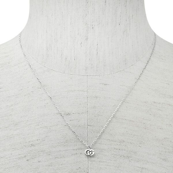 Gucci Necklace Interlocking G White Gold — view 7