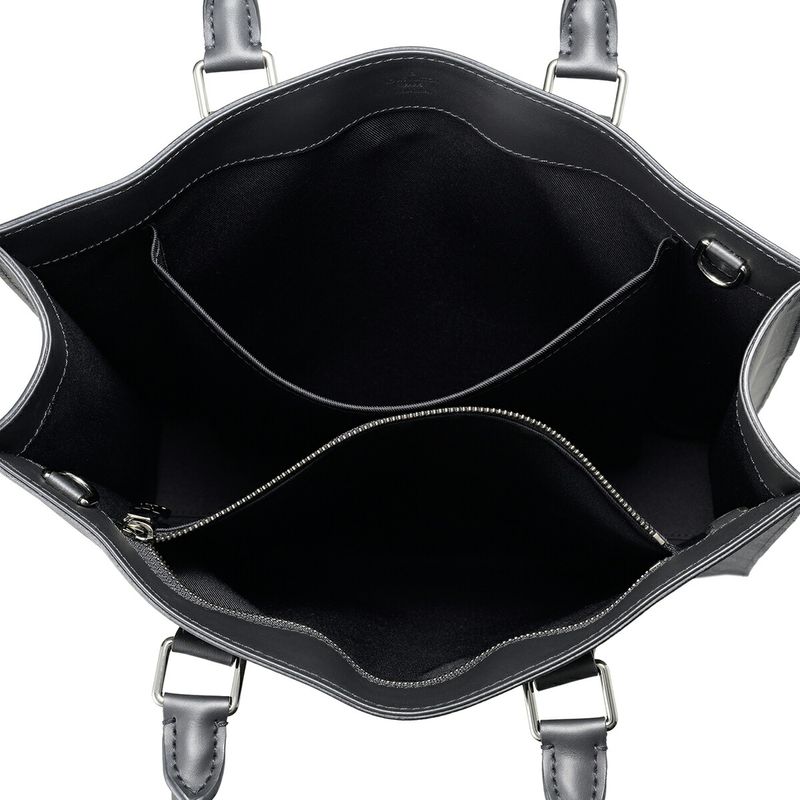 Louis Vuitton Sac Plat Black Gray Tote Bag — view 5