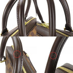Louis Vuitton Handbag Brera Damier Ebene Brown Gold Hardware — view 5