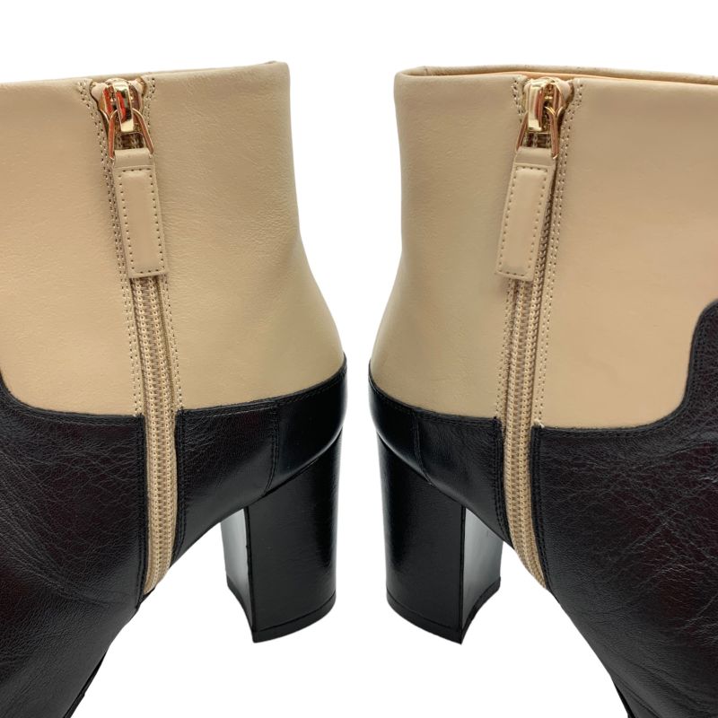 Chanel Coco Mark Short Boots Size 34 Bicolor 0180 — view 6