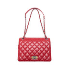 Chanel Quilted Turnlock Chain Shoulder Vintage Calf Black With Silver — view 6
