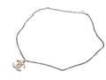 Chanel CC Logo Necklace 07 47 Ivory Silver Metal