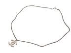 Chanel CC Logo Necklace 07 47 Ivory Silver Metal