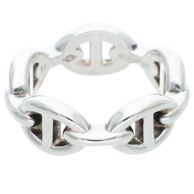 Hermes Chaine D'ancre Enchainee PM Silver Ring — view 3