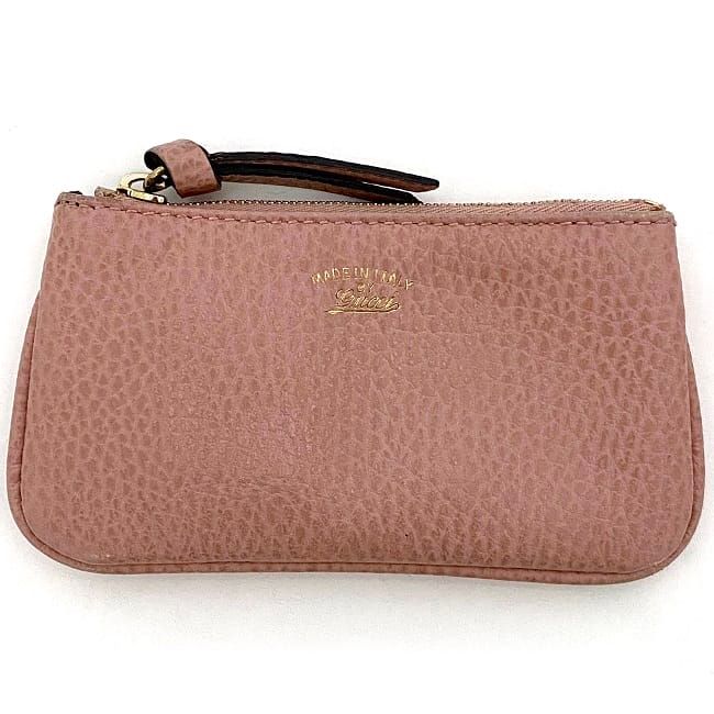 Gucci Coin Case Ring Pink Leather — view 3