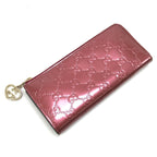 Gucci L-Shaped Zip Long Wallet Metal Pink Red System — view 3