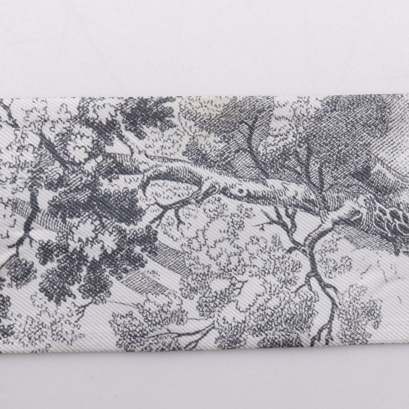 Christian Dior Mitzah Toile de Jouy Sauvage Ribbon Scarf 15 Jou106 I602 — view 7