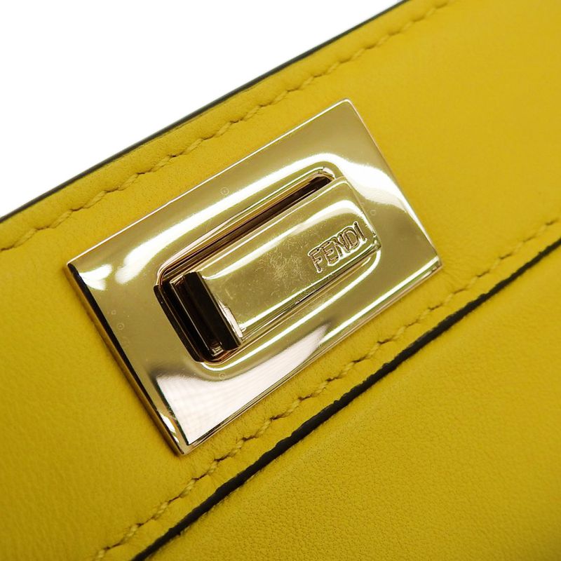 Fendi Peekaboo Shoulder Yellow Bag — view 5
