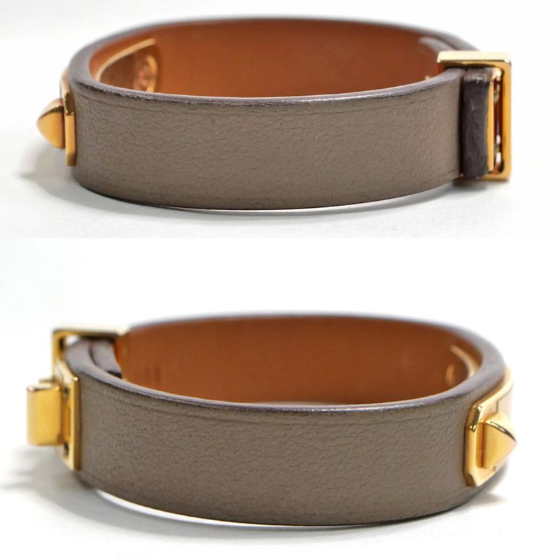 Hermes As de Coeur Bracelet Etoupe Gold Hardware Voswift — view 6
