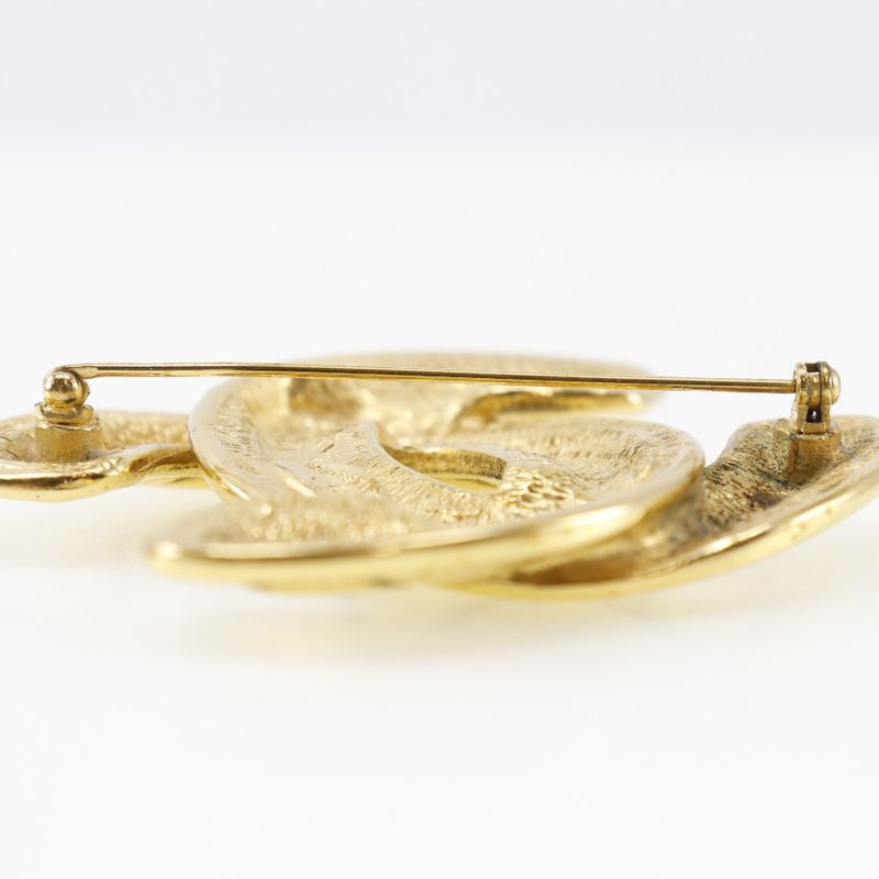 Chanel Coco Mark Gold Plated 37.3 g Brooch — view 4