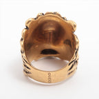 Gucci Michele Period Lion Head GP Ring 19 — view 3