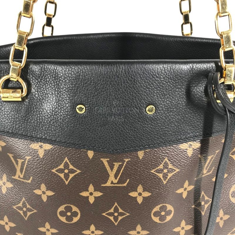 Louis Vuitton Shoulder Bag Pallas Shopper Monogram Canvas Brown — view 3