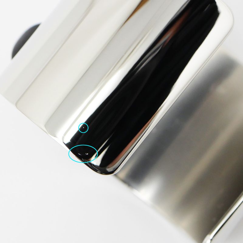 Hermes Collier de Chien Medle Gaine Size T2 Black Silver Bracelet Bangle — view 9