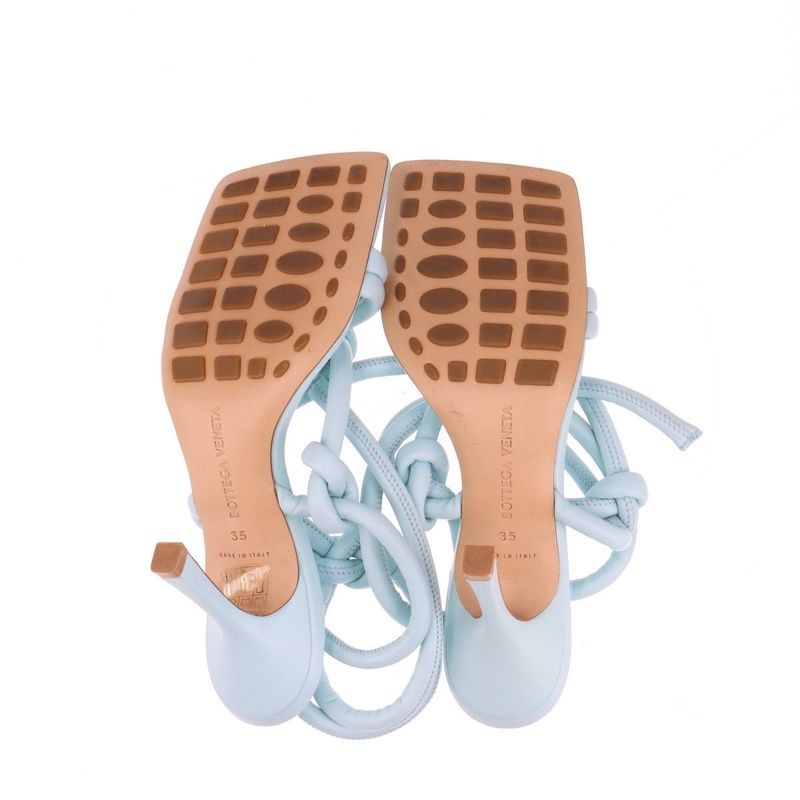 Bottega Veneta Leather Sandals 35 Light Blue — view 8