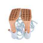 Bottega Veneta Leather Sandals 35 Light Blue — view 8