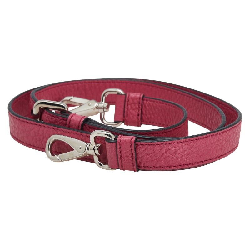 Prada Shoulder Strap Name Tag Clochette Key Padlock Set Pink Leather — view 2