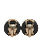 Chanel Coco Mark Mademoiselle Clover 5 Round Black Multicolor Plastic Plated — view 3