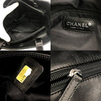 Chanel Tote Bag CC Paris Biarritz PM Enamel Black — view 9