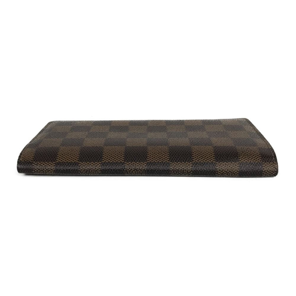 Louis Vuitton Damier Portefeuille Brother Bifold Long Wallet Brown — view 6