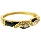 Dior Stone Vintage Bangle Gold Antique Bracelet Accessory 0183 — view 4