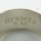 Hermes Ring Candy 51 Silver 925 11.1 g Light Blue H Logo — view 7