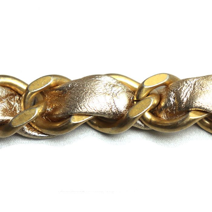 Chanel Quilted Chain Clutch Bag Gold Ap2803 — view 4