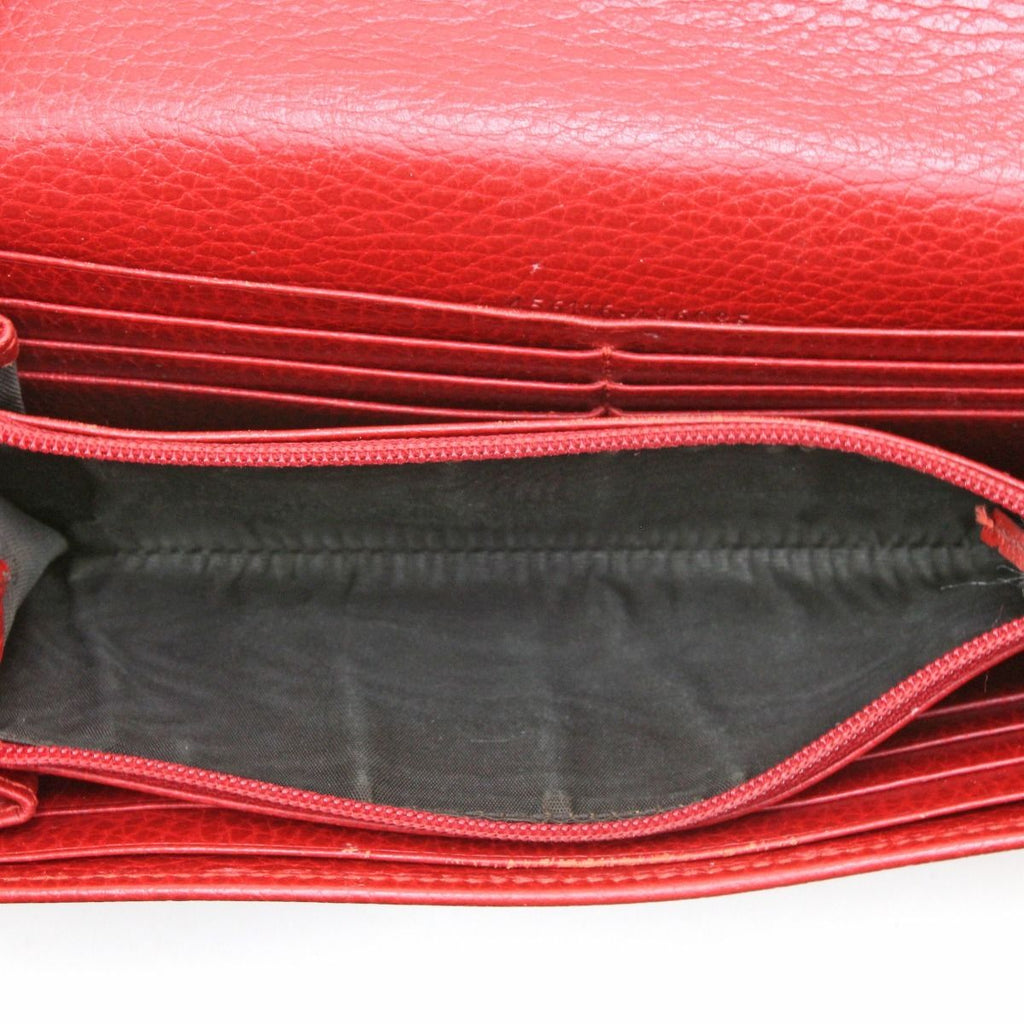 Gucci Long Wallet Double G Continental Red — view 8