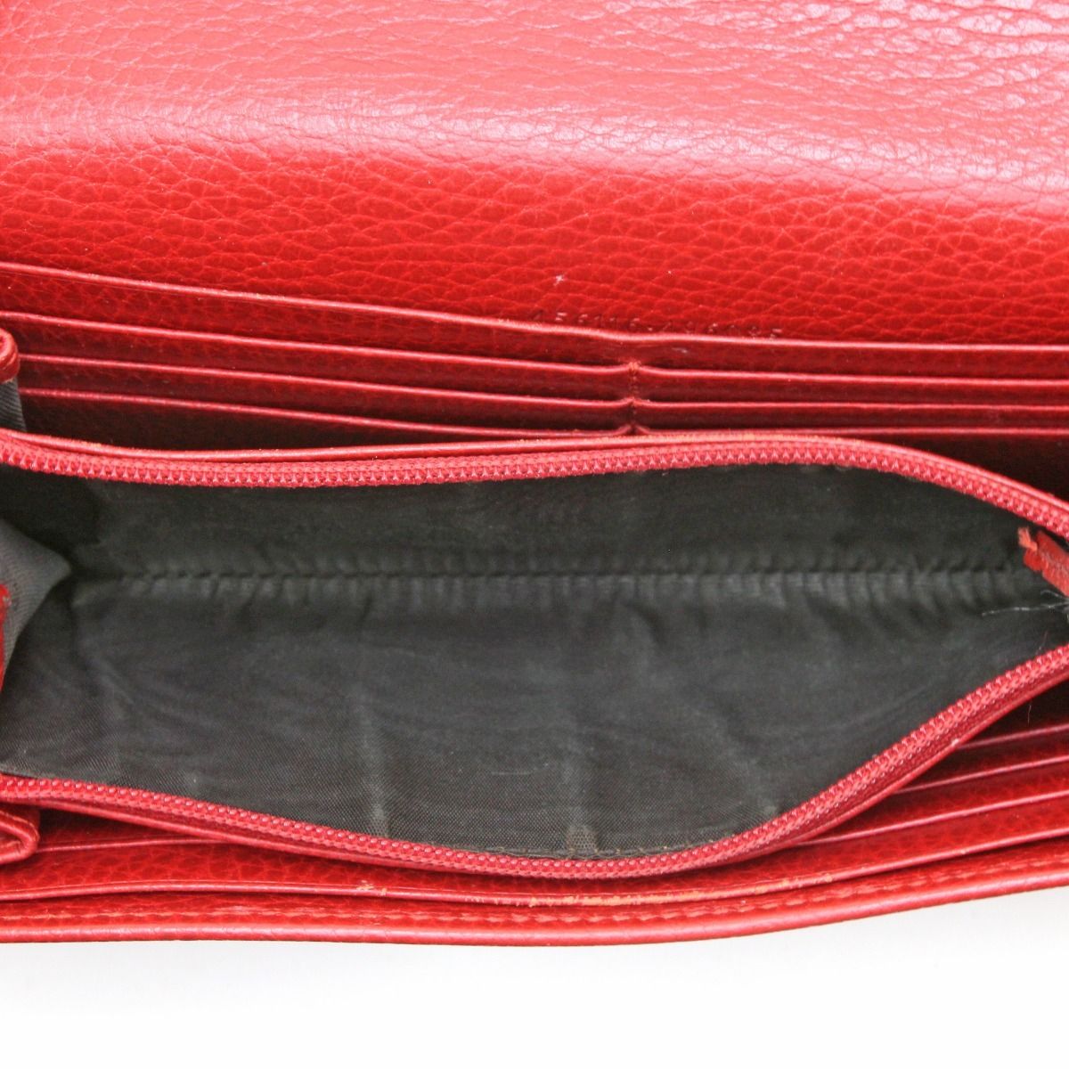 Gucci Long Wallet Double G Continental Red — view 8