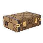 Gucci Shoulder Bag Jumbo GG Canvas Camel Ebony — view 3