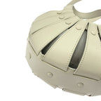 Bottega Veneta the Shell Leather 2-Way Shoulder Bag White — view 8