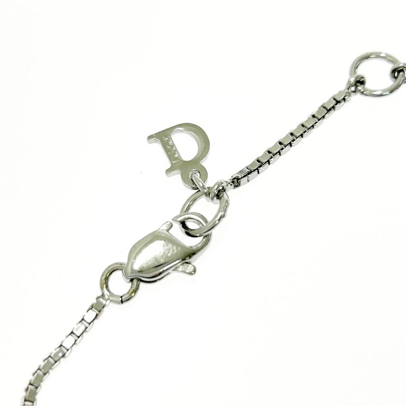 Christian Dior Dog Tag Plate Bracelet Silver — view 7