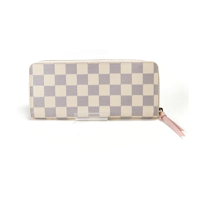 Louis Vuitton Portefeuille Clemence Damier Azur Long Wallet — view 2