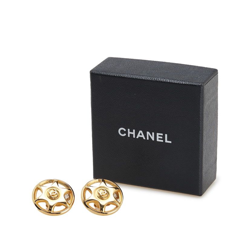 Chanel Vintage Coco Mark Star Gold Plated — view 5