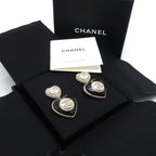 Chanel Ab9394 Heart B22 B Coco Mark Faux Pearl Rhinestone — view 4
