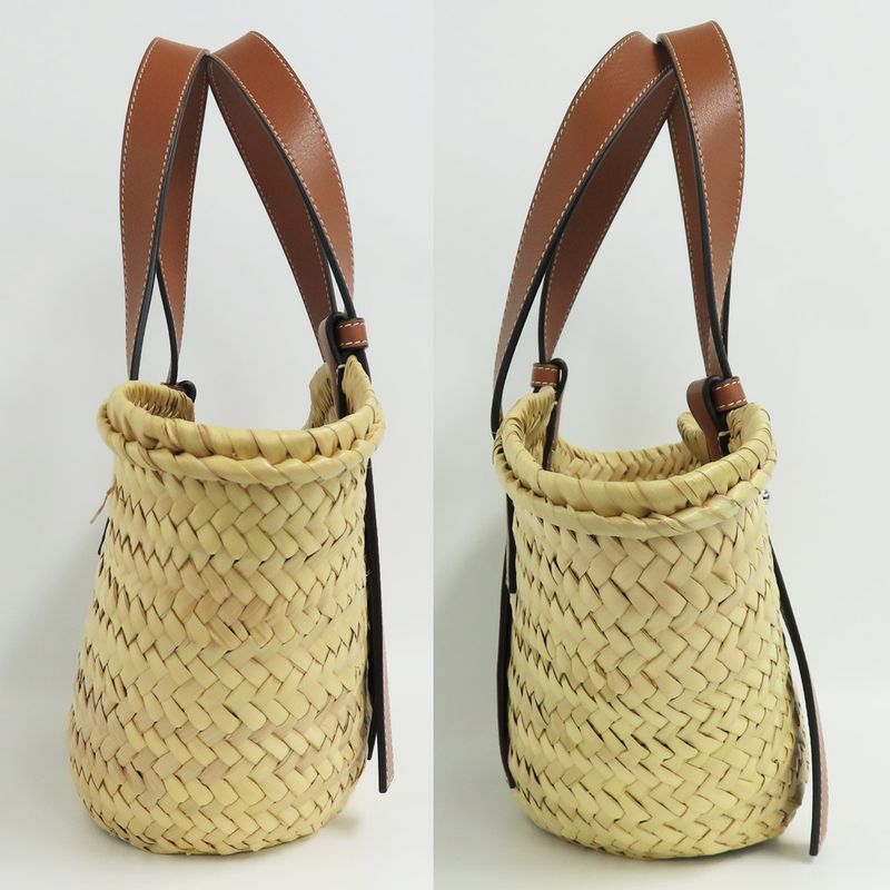 Loewe Basket Bag Small 327.02 S93 Anagram Natural Tan Raffia — view 4