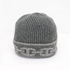 Hermes Knit Cap Heaven Charbon Flannel Gray L Size Cashmere Hat — view 8