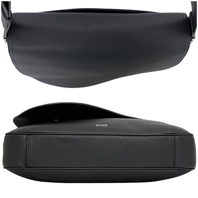Christian Dior Messenger Bag Black Homme Saddle — view 3
