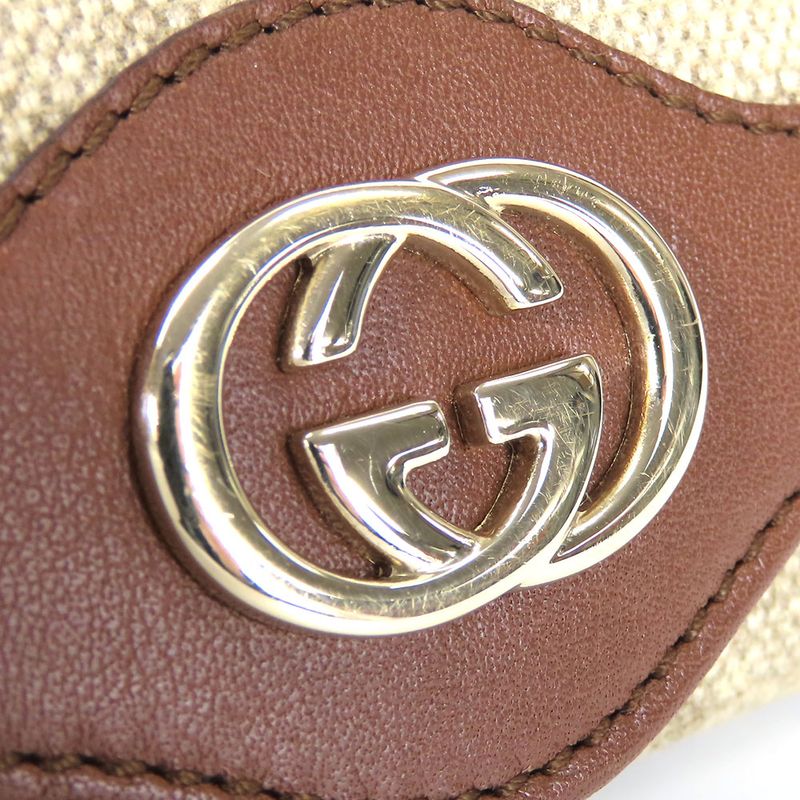 Gucci Key Case Interlocking 6-stacks GG Canvas Calf Beige Brown — view 4