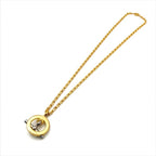 Celine Circle Logo Necklace Gold — view 3